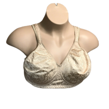 44C Playtex Bra ~ Beige ~ Adjustable Straps ~ Wireless ~ Wide Straps - £13.02 GBP