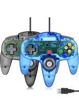 2 For Nintendo 64 N64 USB Controller Gamepad Joystick For PC MAC Raspber... - $424.26 MXN