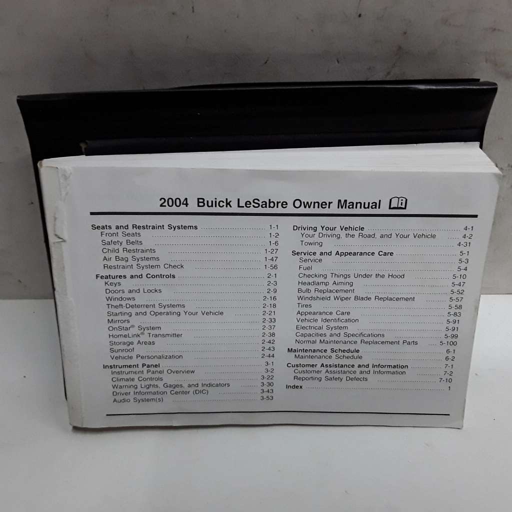 2004 Buick LeSabre Owners Manual - $44.56