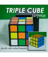 Triple Cube Magic - A Cube in Disorder Corrects Itself Magically! - $9.89