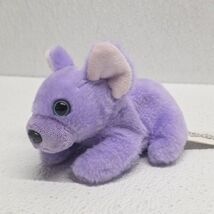 Rare Russ Petooties Pets Rainne Purple Dog Mini 5" Plush - $24.65