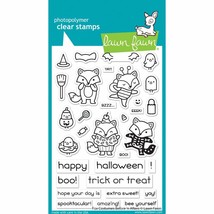 Lawn Fawn Fox Costumes Before &#39;n Afters Stamp Set Halloween Dress Treat or Treat - £10.35 GBP