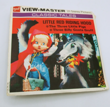 1963 Red-Riding Hood 3 Little Pigs Billy Goats Gruff view-master 3 Reels Packet - £30.12 GBP