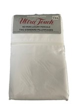 2 Vintage Pillow Cases Standard Ultra Touch Stevens  New in Package 50/50 - $23.99