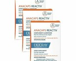 3x Ducray Anacaps Reactiv Hair Loss ( 3 x 30 Capsules ) = 90 Pills 3x Mo... - $54.44