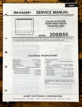 Sharp 20SB55 TV / Television Service Manual *Original* - $19.77