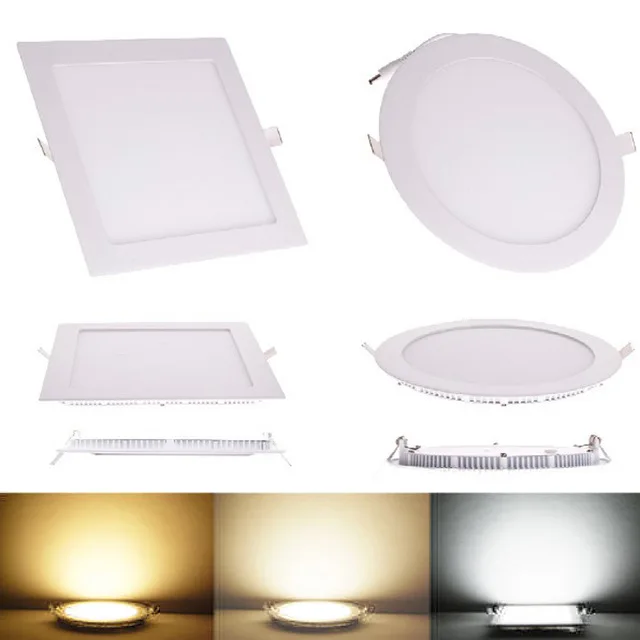 Ultra thin design 25W LED ceiling recessed grid downlight / round or square pane - £128.78 GBP