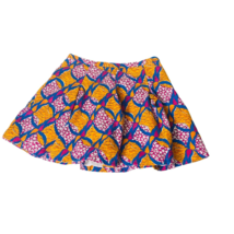 ZARA TRF Size Small Pleated Poufy Skirt Lined Autumn Fall Print Cotton B... - $9.46