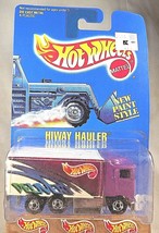 1991 Hot Wheels Blue Card Collector #238 HIWAY HAULER Purple w/Chrome BW Spoke - $12.50