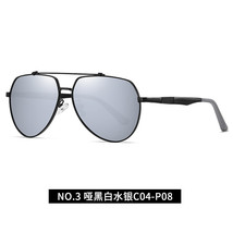 6322 Sunglasses Men&#39;s Metal Two-Color Polarized Sunglasses Double Beam Big Frame - £11.99 GBP