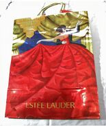 VTG Estee Lauder GIFT BAG-Empty GLOSSY FOIL Paper Shopping Gold Handles ... - $18.55