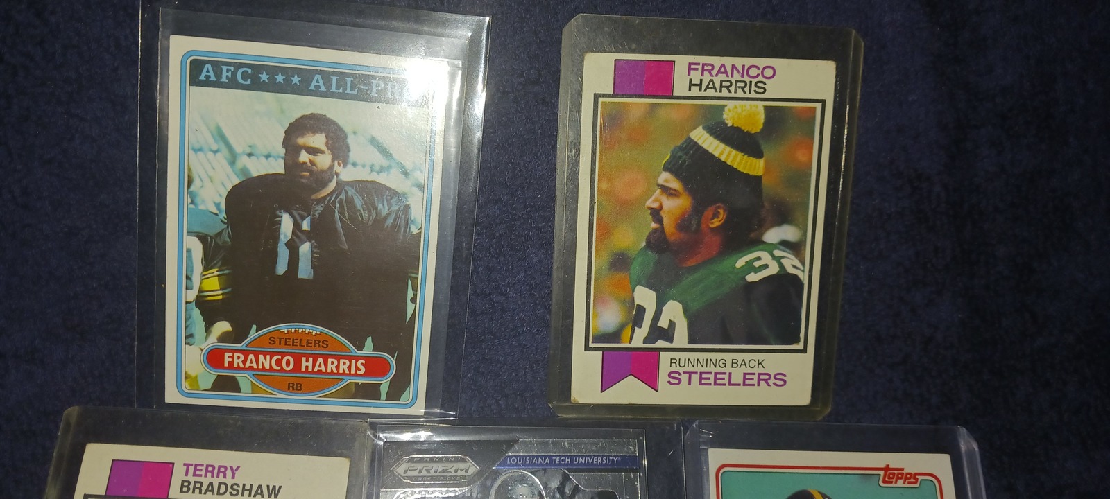 5 1973 RARE TOPPS HARRIS/ BRADSHAW STEELER TRADING CARDS/ WI/COLLEGE &amp; M... - $29.99