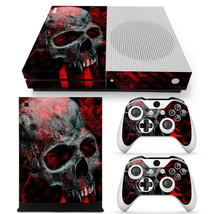 For Xbox One S Horror Skull Console &amp; 2 Controllers Decal Vinyl Skin Sti... - $13.97