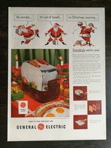 Vintage 1951 General Electric Toaster Santa Claus Christmas Original Ad ... - $6.64
