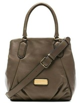 Marc Jacobs New Q Fran Puma Taupe Italian Leather Lg Shoulder Tote Bagnwt! - £226.84 GBP
