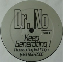Dr. No &quot;Keep Generating!&quot; 1996 Vinyl 12&quot; Single 4 Tracks Breakbeat ~Rare~ Htf - £21.52 GBP