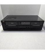 JVC TD-W203 Dual Cassette Deck Stereo Player/Recorder - Tested Read - $36.62