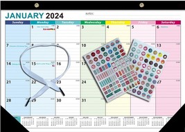 17&quot; x 12&quot; Desk/Wall Calendar 2025-2026，18-Month Calendar Jan. 2025 -Jun.... - £15.72 GBP
