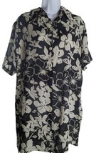 Vintage Kathie Lee Ladies Short Sleeve Chiffon Jacket Dress floral Blous... - $19.00