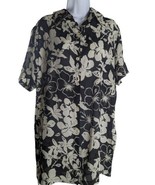 Vintage Kathie Lee Ladies Short Sleeve Chiffon Jacket Dress floral Blous... - $26.05 CAD