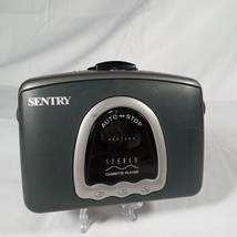 Cassette AM/FM Player Auto Stop Vintage Sentry WM400 Gray Silver WORKS GREAT!!!! - £24.66 GBP