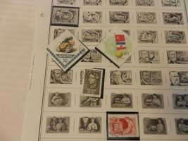 Lot of 48 Hungary Stamps, 1950-1970s Roosevelt, Transportation, Art, Trains More - $32.06