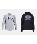 new UNDER ARMOUR men&#39;s UA RIVAL TERRY PULLOVER HOODIE sz M L gray or bla... - €33,94 EUR