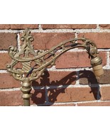 Antique Ornate Base Gold Cast Iron Bridge Arm Floor Lamp 59” Tall Victorian - €143,87 EUR