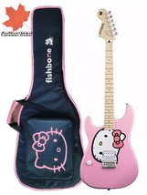 Fishbone PINK Guitar LEFTY 2024 Pink Hello Kitty +fishbone gigbag Strap Picks CA - £224.19 GBP