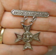USMC PISTOL SHARPSHOOTER Badge or Medal in Sterling Silver - Vietnam era... - £28.06 GBP