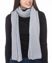 MSRP $28 Style &amp; Co Solid Ribbed Muffler Scarf Gray Size OSFA - £7.85 GBP