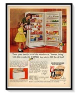 Western Auto Freezer Mother Daughter Ad Vintage 1962 Magazine Advertisement - £7.62 GBP