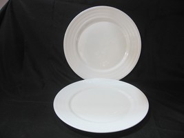 NEW Mikasa NELLIE Set of 2 Dinner Plates Bone China White - £23.84 GBP