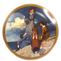 Norman Rockwell Plate Waiting On The Shore Rediscovered Women Collection - £10.90 GBP