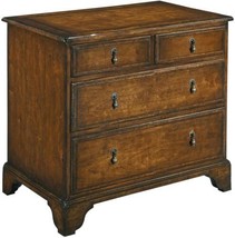 Nightstand Woodbridge Whitney Cherry , Walnut Herringbone 4 Drawers Wood - £1,543.40 GBP