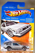2011 Hot Wheels #18 Hw Premiere 18/50 Back To The Future Time Machine Silver 10S - £14.09 GBP