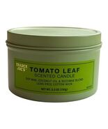 Trader Joes Tomato Leaf Scented Candle 5.3 oz Soy Wax Single Wick Tin Pr... - $365.96 MXN