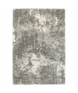10&#39; X 13&#39; Gray And Ivory Distressed Abstract Area Rug - $1,689.54 CAD