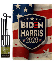 Take America Biden Burlap - Impressions Decorative Metal Garden Pole Flag Set GS - £26.75 GBP