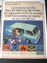 Vintage GMC Trucks Handi-Van Color Advertisement - 1960&#39;s GMC Handi-Van ... - $12.99