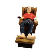 DecoPac Couch Potato Man in Recliner with Beer &amp; Remote Cake Topper Funn... - $10.36