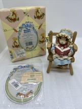 1998 My Blushing Bunnies &quot;Memories Of Holly-Day Joy&quot; Enesco Rocking Chair - £22.41 GBP