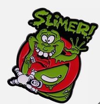 Slimer with Stay Puft, Ghostbusters, Metal Enamel Pin, New - £4.70 GBP