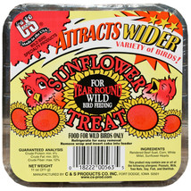 Sunflower Treat Suet Cake 11-oz Wild Bird Food beef Black Sunflower Seed... - £70.42 GBP