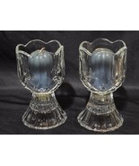 HomCo HOME INTERIORS Votive Candle Holder DIAMOND &amp; RAIN Pattern - Pair ... - $10.98