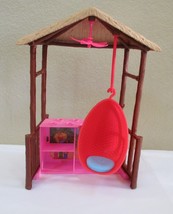 Barbie Doll Tiki Hut With Swing - $15.14