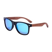 High Quality Black Walnut Sunglasses Anti-Reflecti Men Women Mirror Sun Glasses  - £28.06 GBP