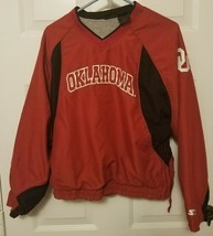 VTG University of Oklahoma OU Boys sz L (16-18) Warm up Starter Jacket Side Zip - £12.16 GBP