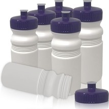 20 oz Sports Water Bottles 6 Pack Reusable No BPA Plastic Pull Top Leakproof Dri - £28.00 GBP