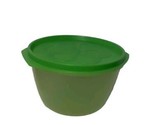 Vintage Rubbermaid Party Plan Storage Bowls, Green J3214, 4 Cups,  &amp; Lid - £9.19 GBP